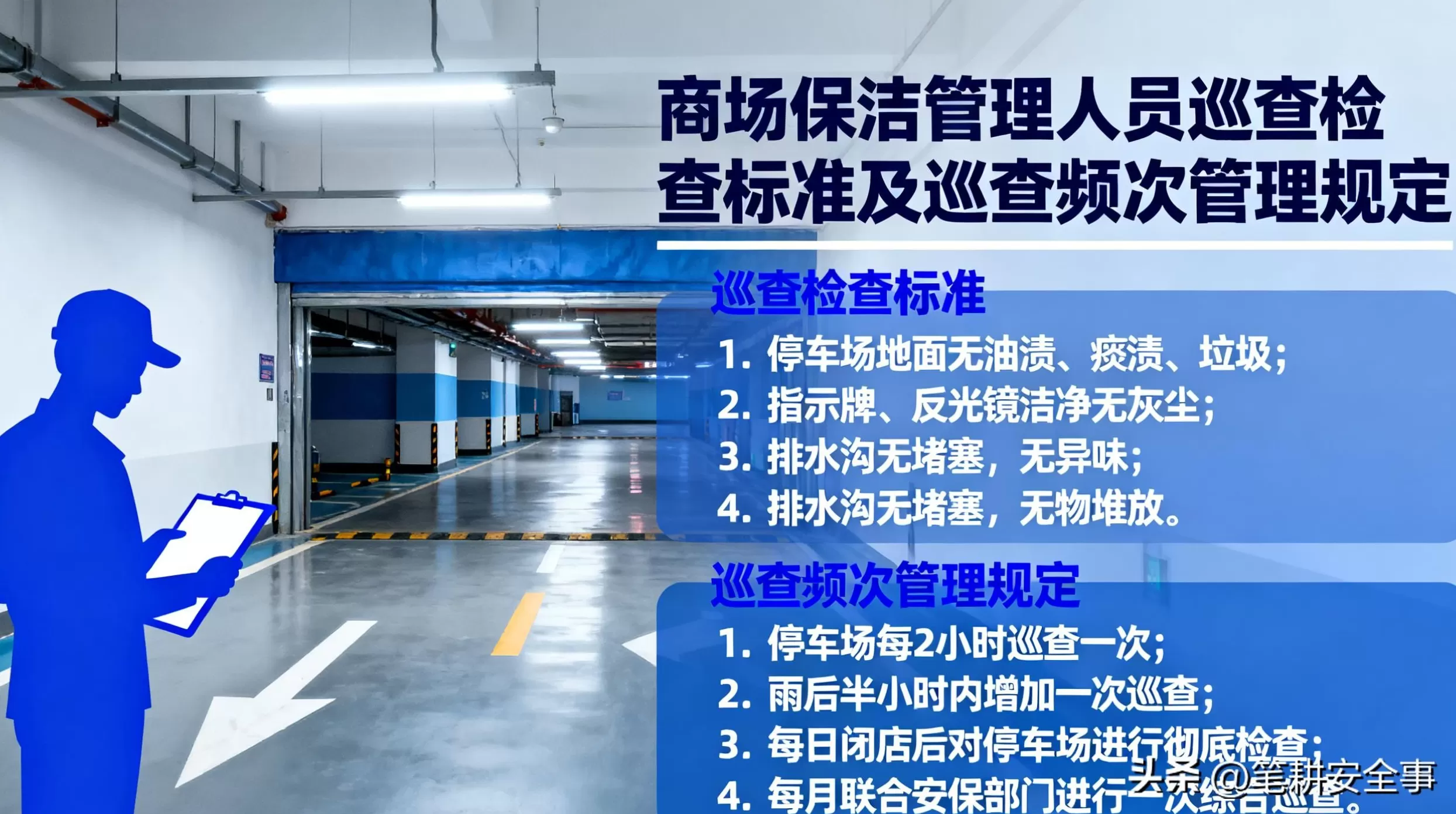 饮品店卫生定期清洁制度 商场保洁管理人员巡查检查标准及巡查频次管理规定