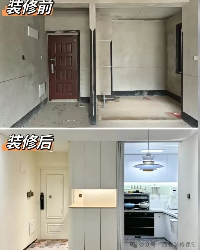 镶嵌式电视背景墙柜墙 电视墙这样简单设计,时尚不过时