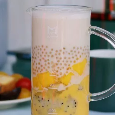 奶茶店芒果饮品怎么做 高颜值奶茶在家做-芒果多多西米露奶盖茶